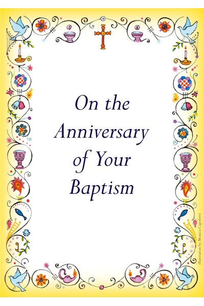 Anniversary of Baptism Card BC1